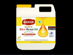 Manan Rice Bran Oil 15 L, Jar